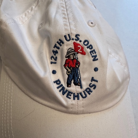 Lot Of 2 US Open Golf Hats 2007 Oakmont Tan 2024 Pinehurst White USGA Member - Picture 11 of 11